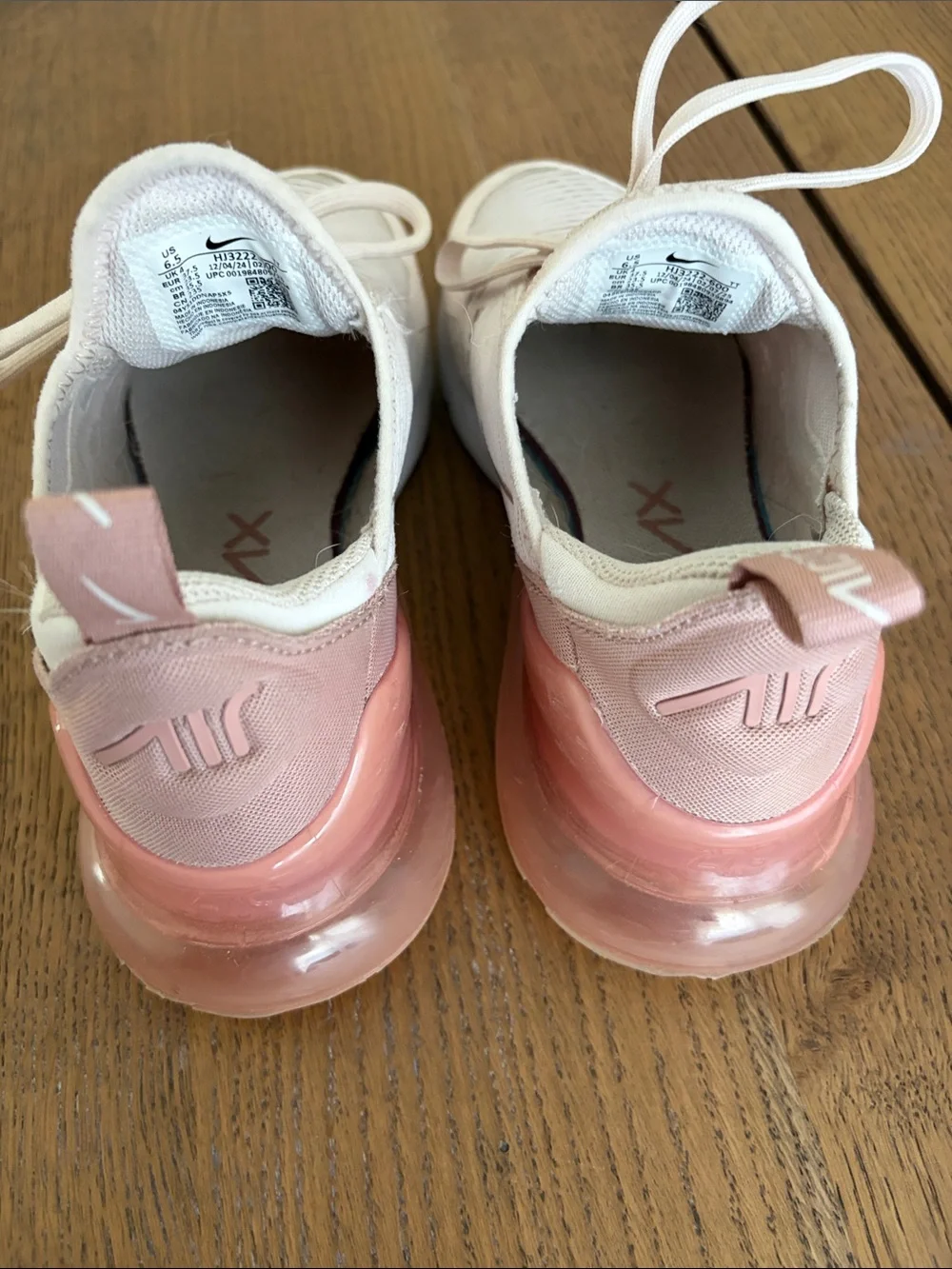 Nike Women's Athletic Sneakers in Pale Pink and White